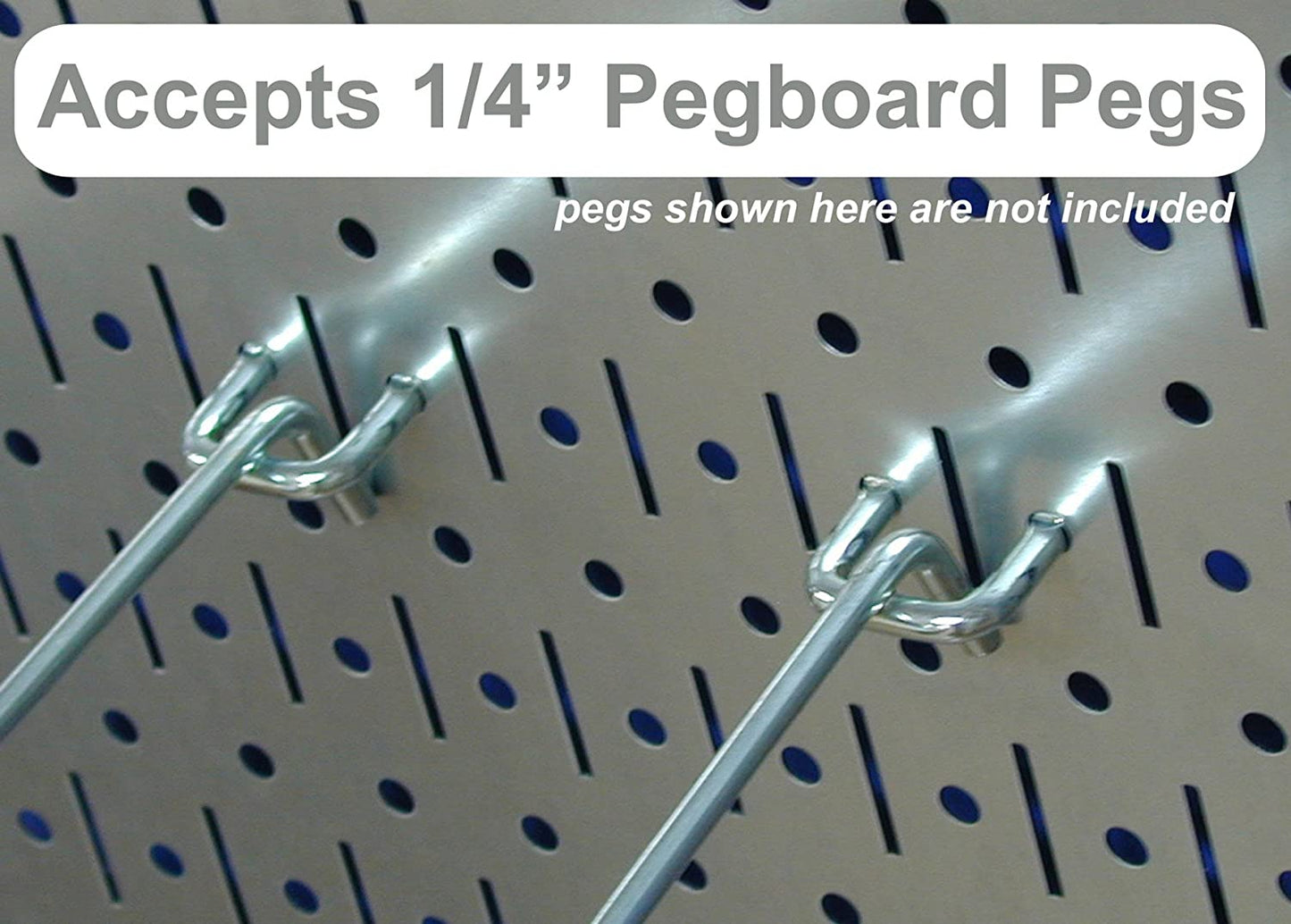 Pegboard Value Pack - (3) Pack of 16-Inch Tall X 32-Inch Wide Horizontal Metal Pegboards for Wall Home & Garage Tool Storage Organization (Beige Pegboard)