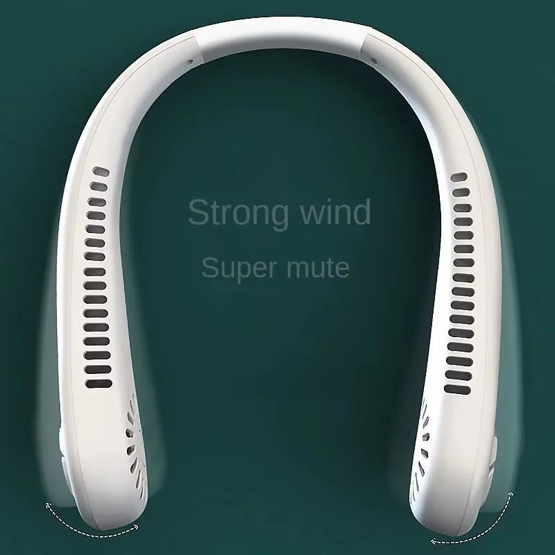 Breezeloop Pro – Bladeless Rechargeable Neck Fan with 3-Speed Cooling for Summer Comfort